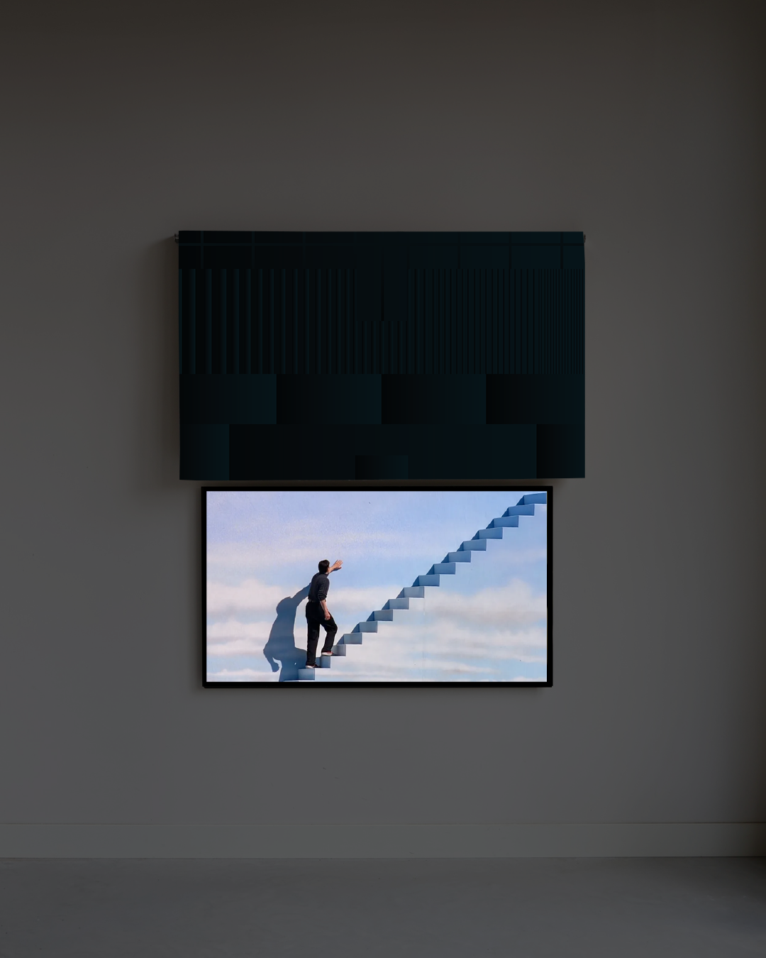 Testbeeld donkerblauw II