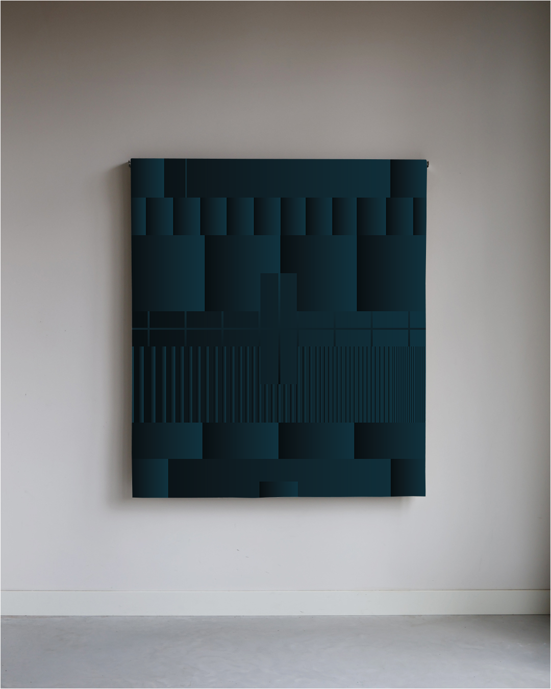 Testbeeld donkerblauw II