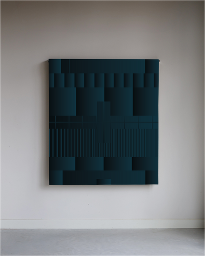 Testbeeld donkerblauw II