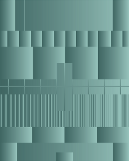 Testbeeld lichtblauw II
