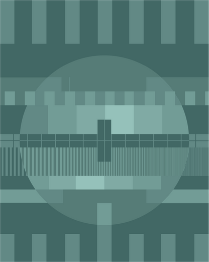 Testbeeld lichtblauw I