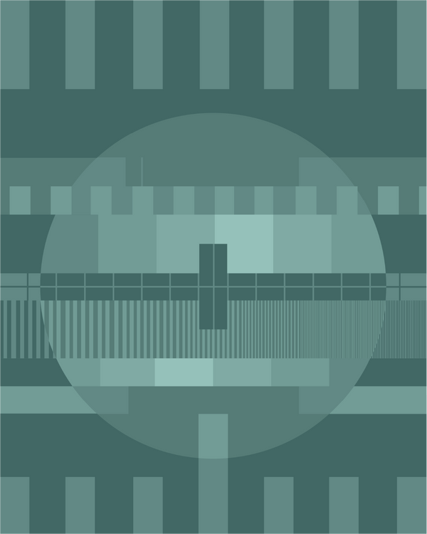 Testbeeld lichtblauw I